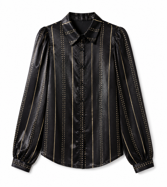 Zara Satin Stripe Shirt – Product Description