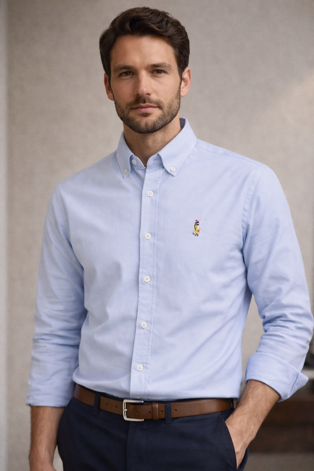 Polo Ralph Lauren Slim Fit Shirt – Light Blue