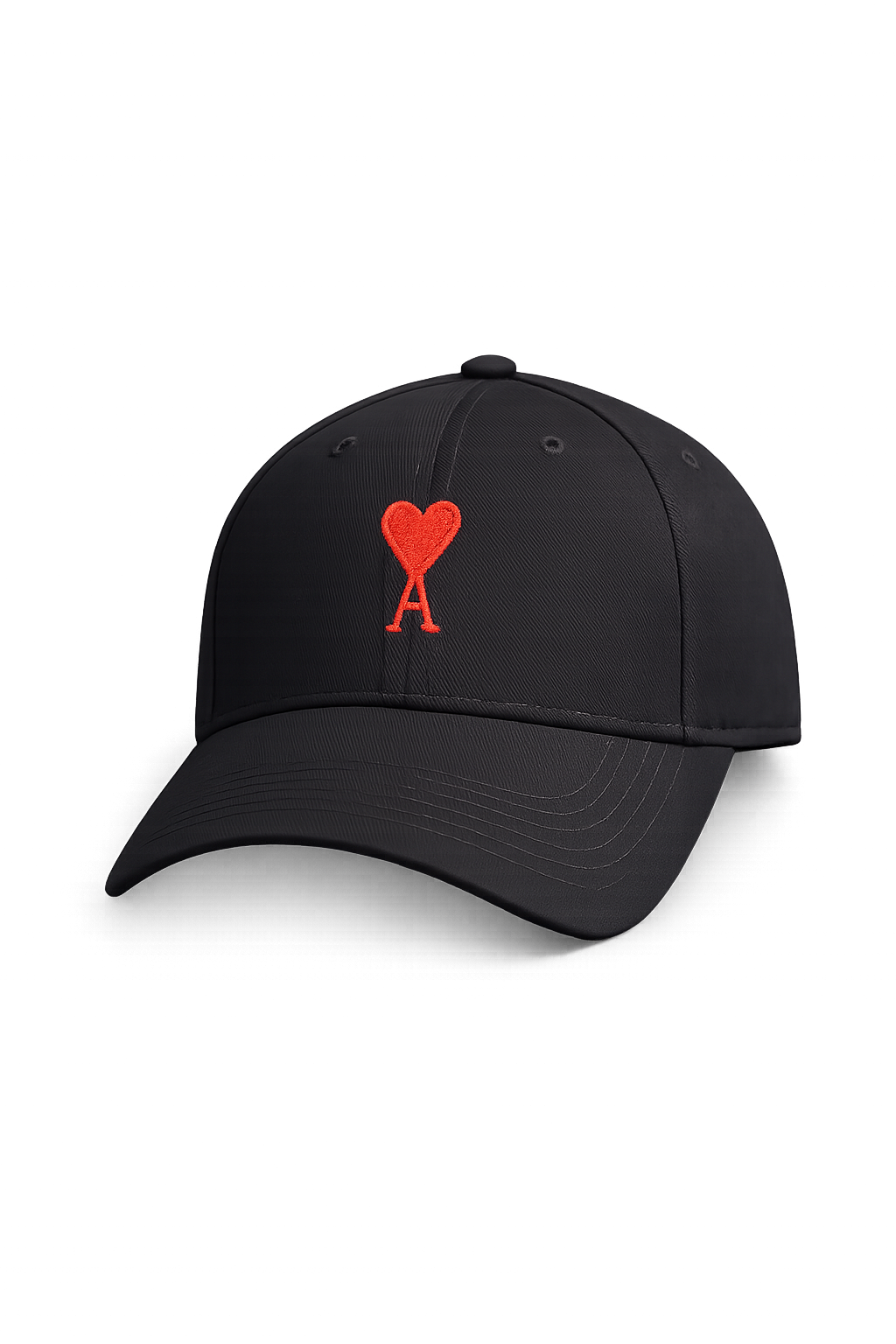 AMI Paris Cap – Black (Ami de Cœur Logo)