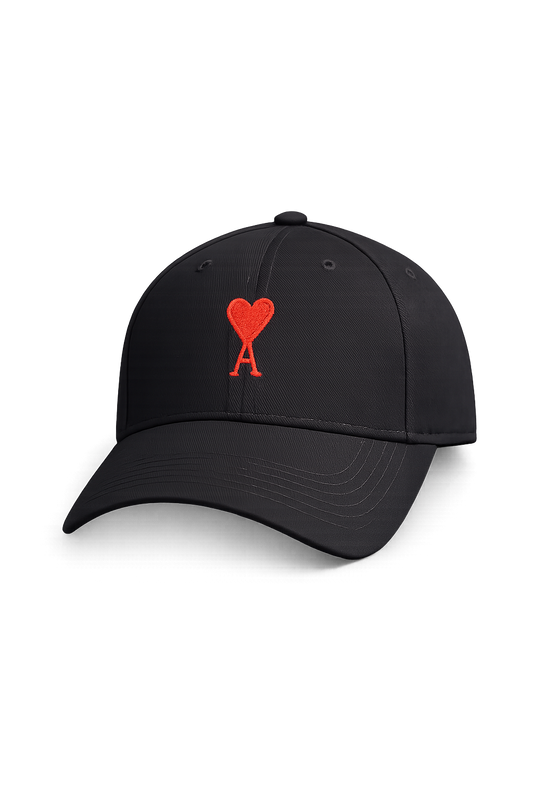 AMI Paris Cap – Black (Ami de Cœur Logo)