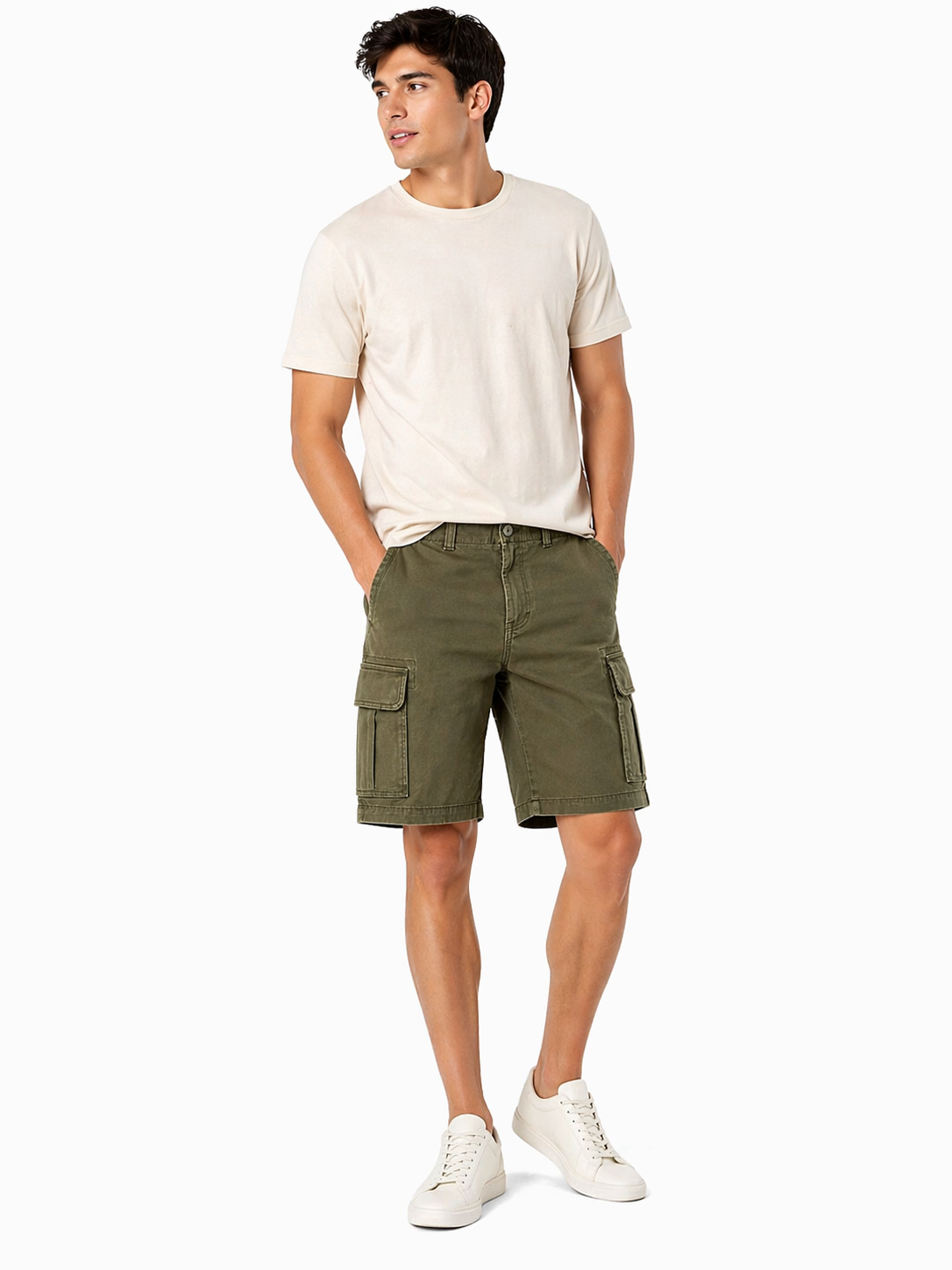 Sonoma Cargo Shorts – Olive Green (Utility Casual Style)