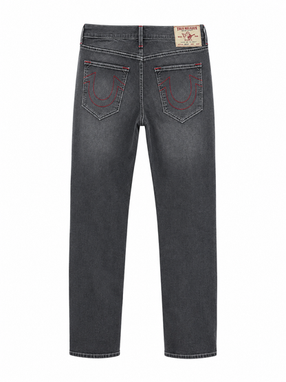 True Religion Monogram Washed Straight Jeans