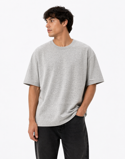 Nutmeg Basic T-Shirt – Light Grey (Classic Fit)