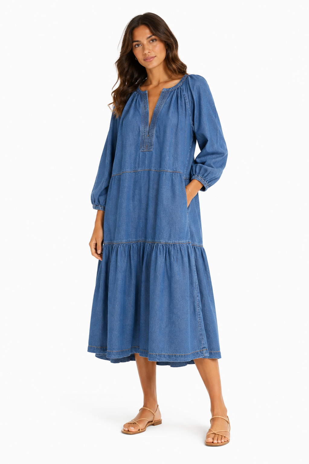 Per Una Women's Denim Midi Dress