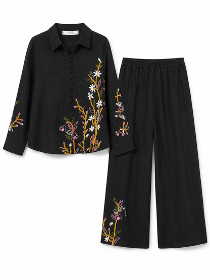 Mango Embroidered Two-Piece Set – Product Description