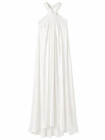 Poetry Twist-Neck Maxi Dress