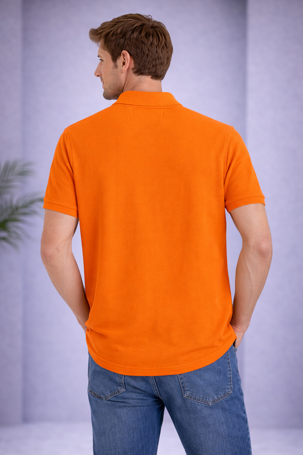 Calvin Klein Jeans Orange Polo Shirt