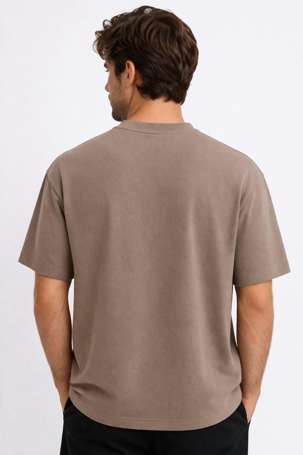 H&M Dark beige Textured Blouse