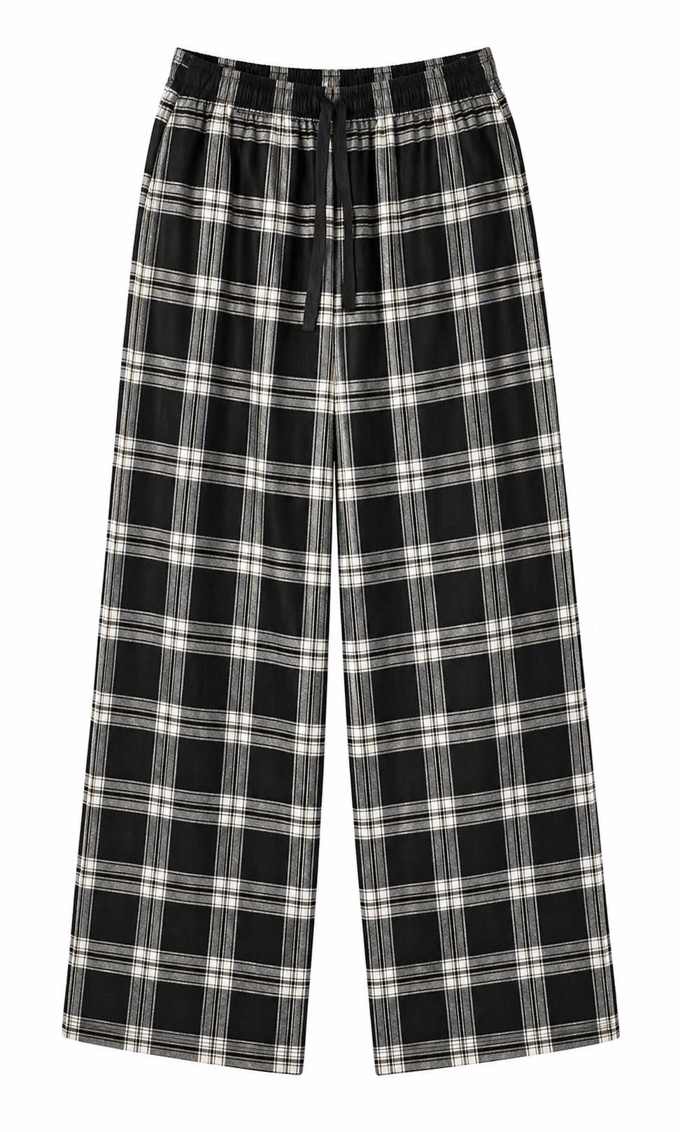 George Black Checkered Lounge Pants