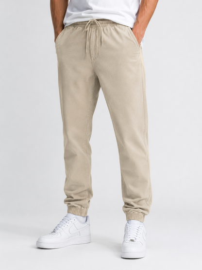 Pull&Bear Beige Relaxed Jogger Pants