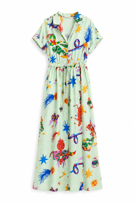 Zara Printed Wide-Leg Jumpsuit
