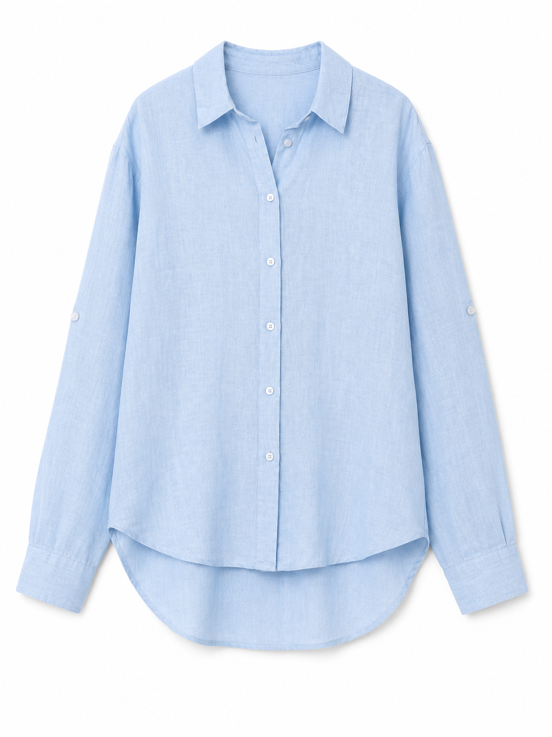 Stradivarius – Relaxed Linen Blend Shirt