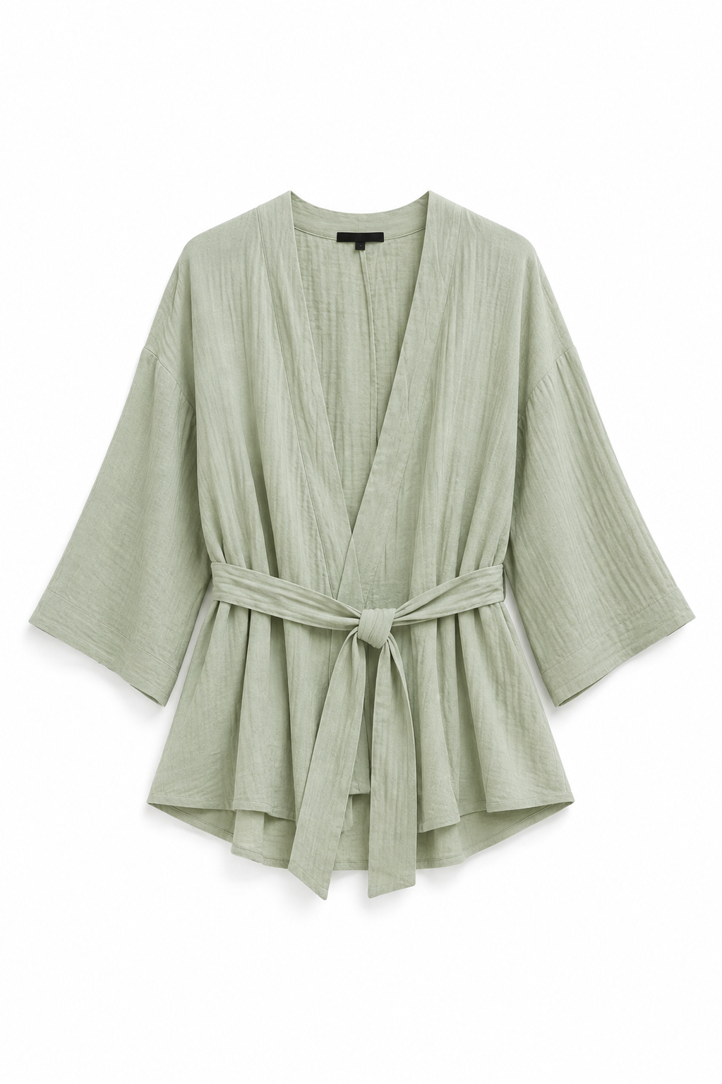 Cardigan Sage Green Belted Jacket