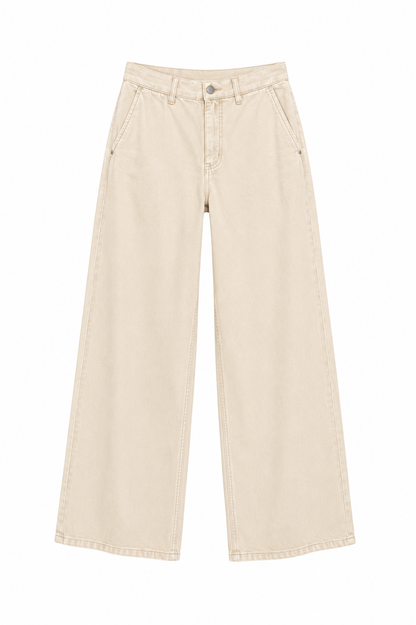 Bonprix Beige Wide Leg Pants