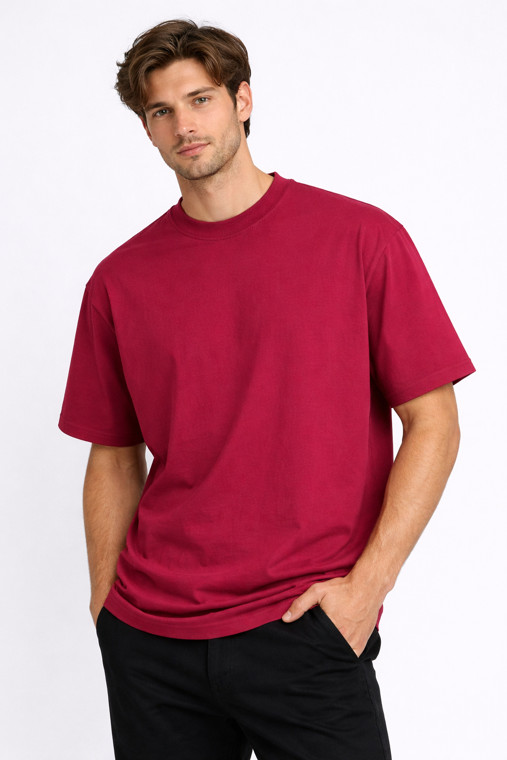 H&M Red Oversized T-Shirt
