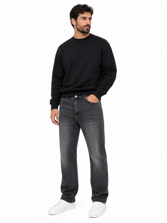 True Religion Monogram Washed Straight Jeans