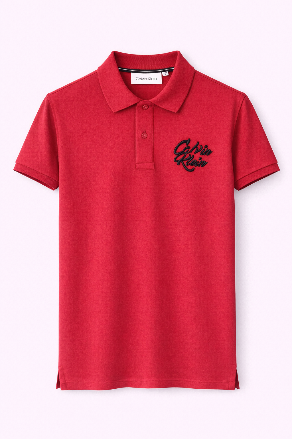 Calvin Klein Red Script Logo Polo