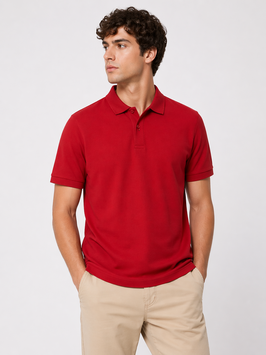 Celio Red Polo T-Shirt