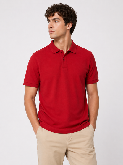 Celio Red Polo T-Shirt