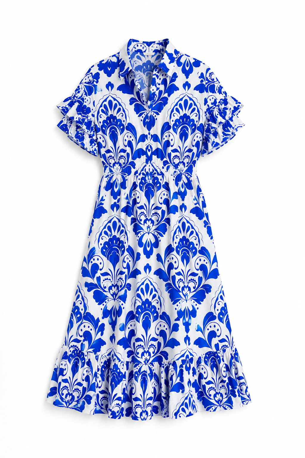 JC Women's Printed Shirt Midi Dress