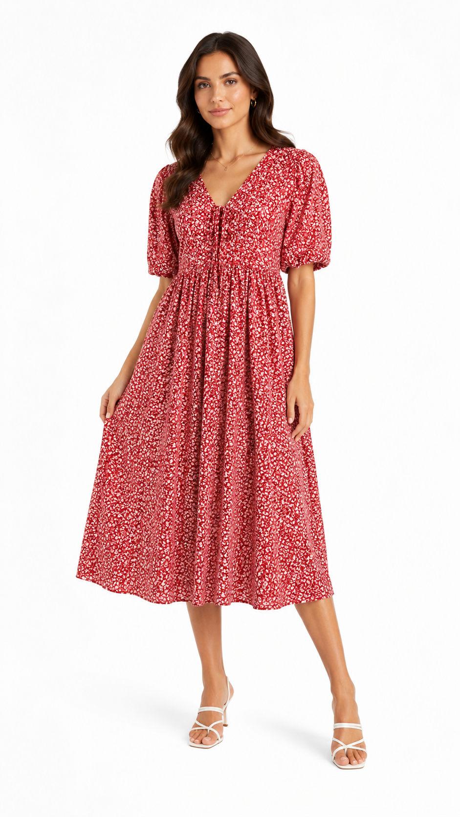 M&S Women's Printed Midi Dress