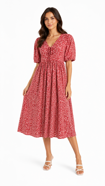 M&S Women's Printed Midi Dress