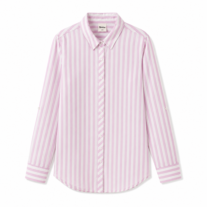 W Pink Striped Button-Up Shirt