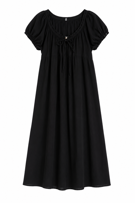 Old Navy Black Midi Dress