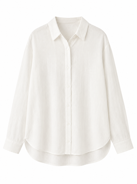 Stradivarius Linen Blend Shirt
