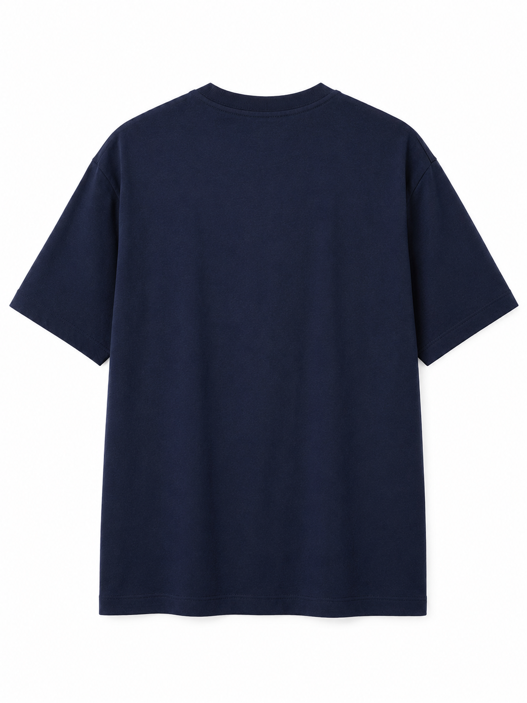Classic and iconic GUESS short-sleeve T-shirt in a deep navy blue color