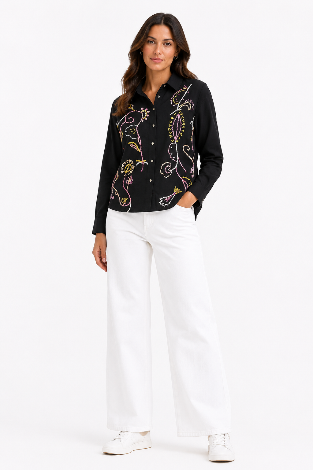 Zara Embroidered Shirt – Product Description