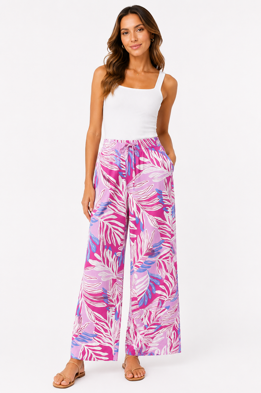 Cecil Printed Wide Leg Pants – Product Description