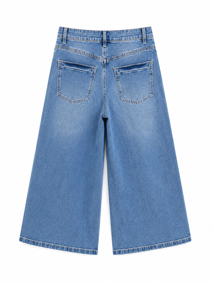 Bonprix Light Wash Wide Leg Jeans