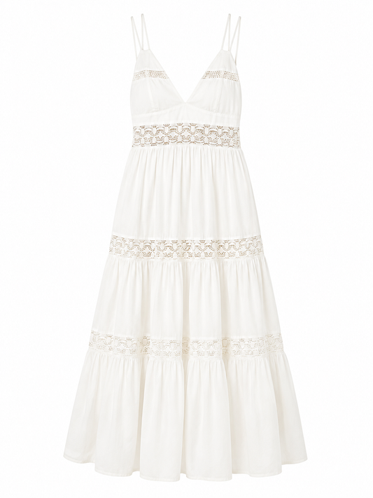 Zara – Lace Trim Maxi Dress