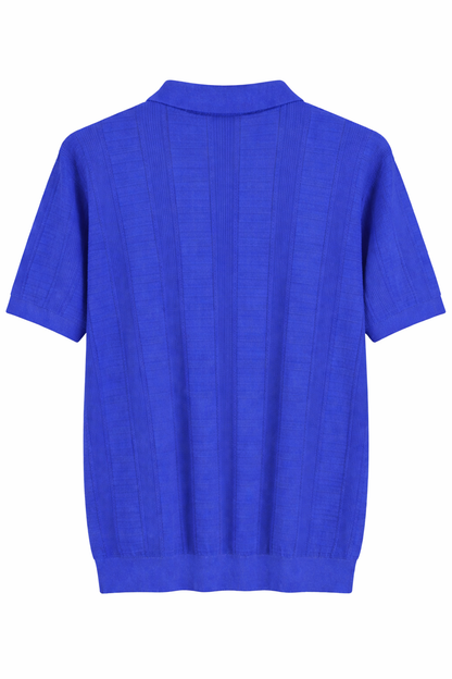 Ted Baker London Textured Knit Polo – Royal Blu