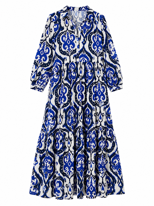 Sfera Basic Printed Midi Dress – Product Description