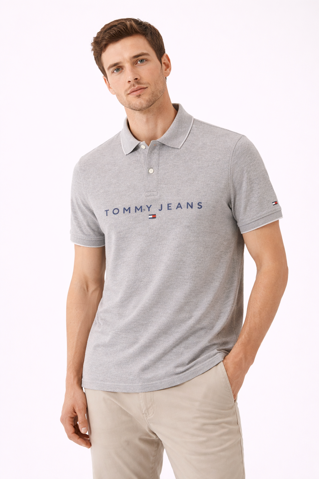 Tommy Hilfiger Grey Polo (Tommy Jeans)