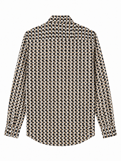 Elevated and fashion-forward, this premium BOSS Menswear long-sleeve shirt