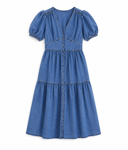 Women's Denim Maxi Dress – Per Una – Product Description
