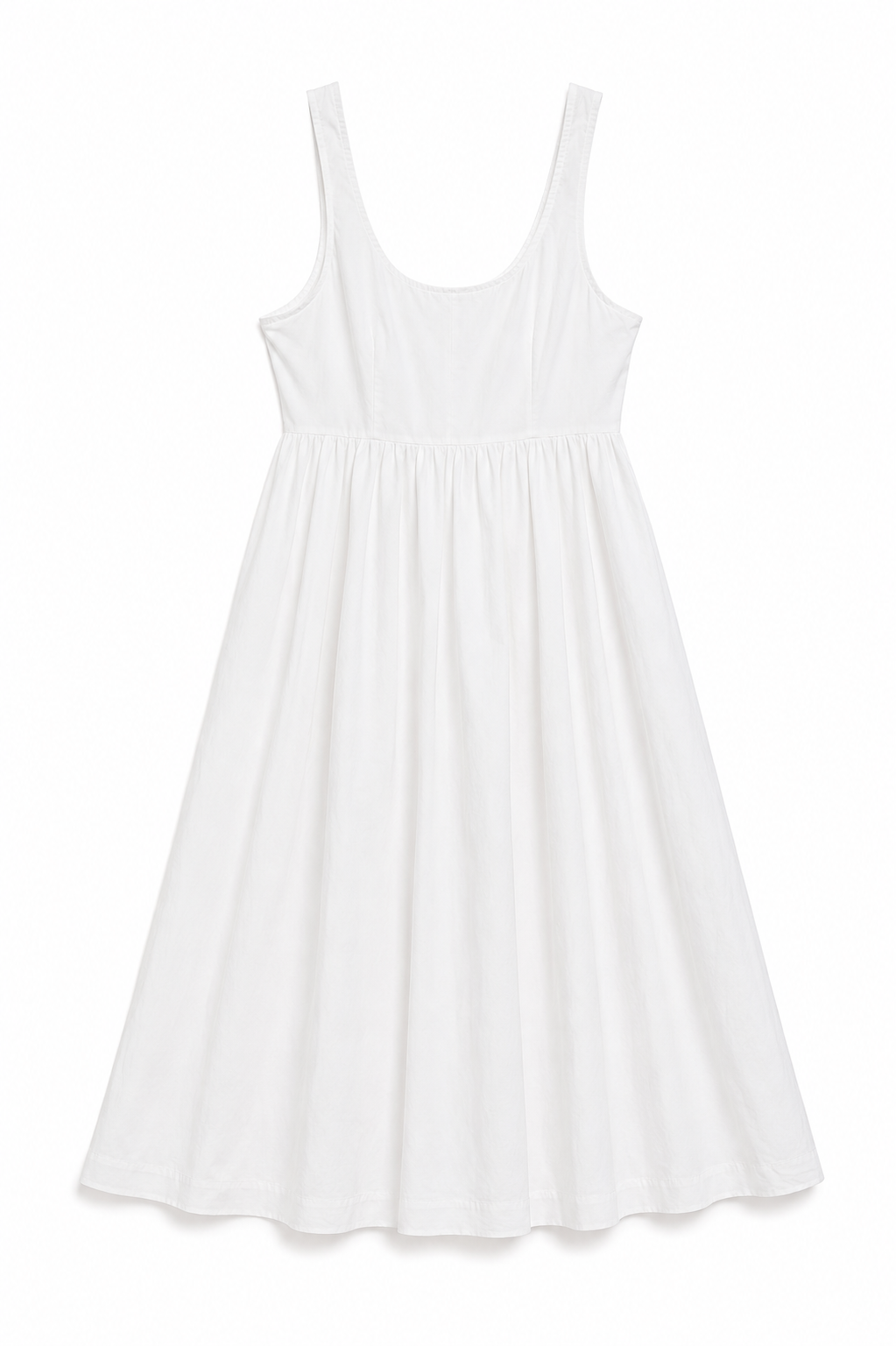 M&S Sleeveless Cotton Midi Dress