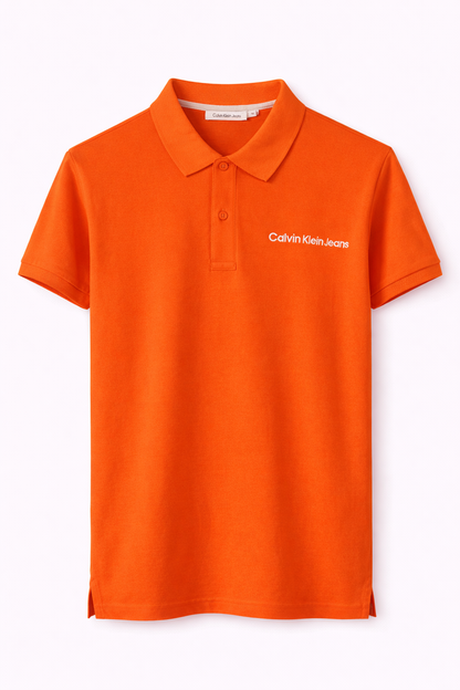 Calvin Klein Jeans Orange Polo Shirt