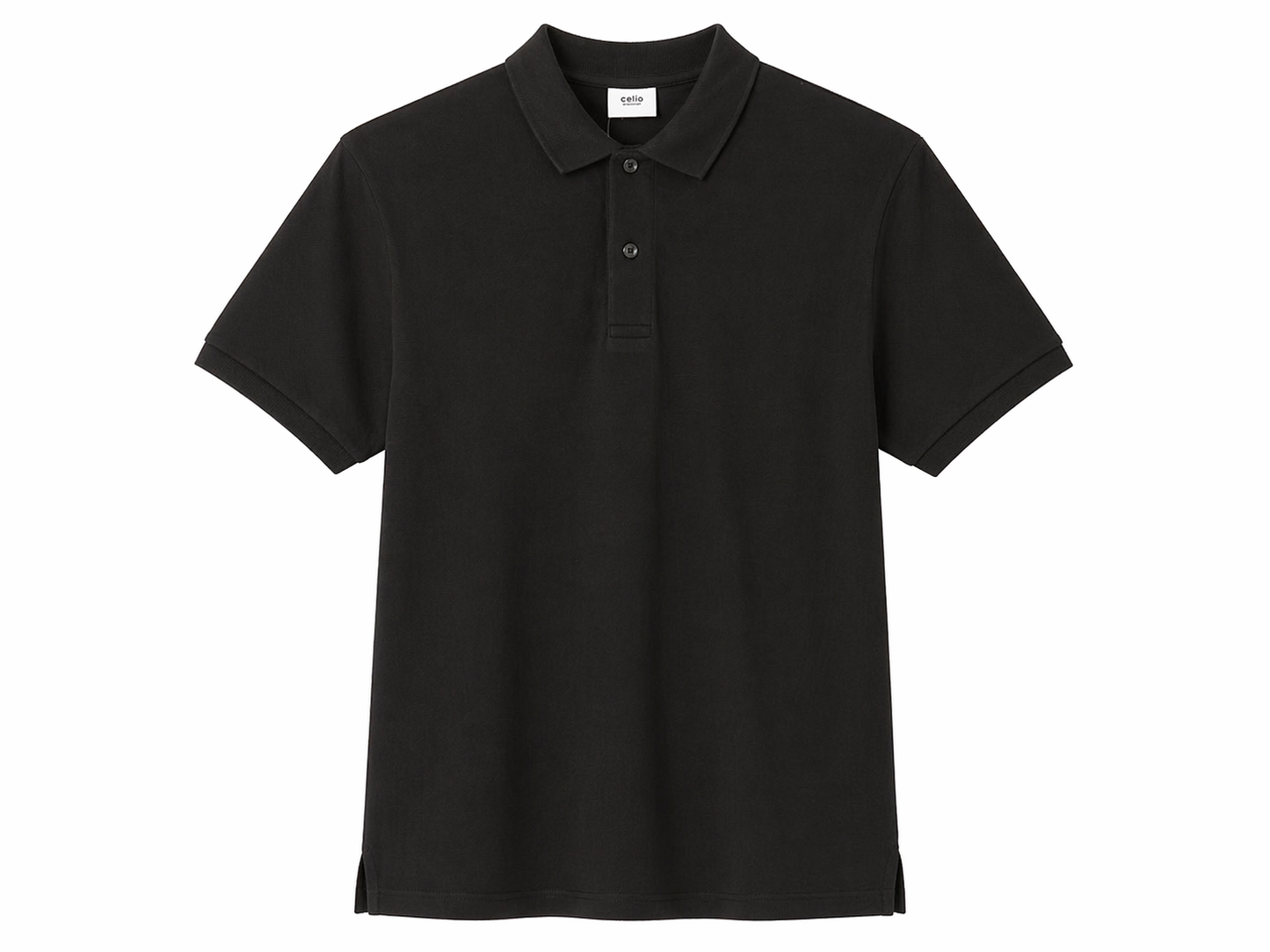 Celio Black Polo T-Shirt
