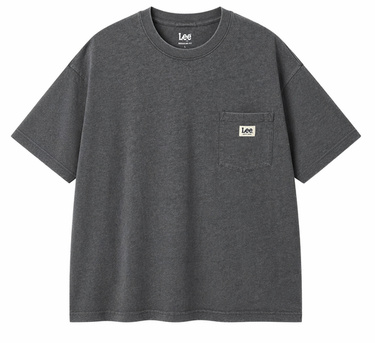 Lee Pocket T-Shirt – Washed Dark Grey (Regular Fit)