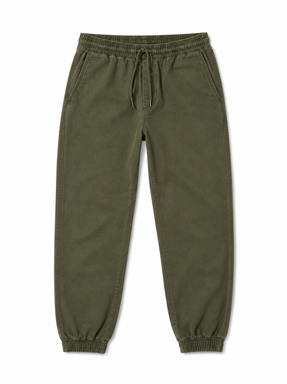 Pull&Bear Washed Olive Jogger Pants