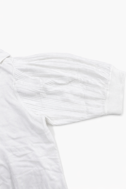 Karl Lagerfeld Paris Elegant Knit Blouse – Off White