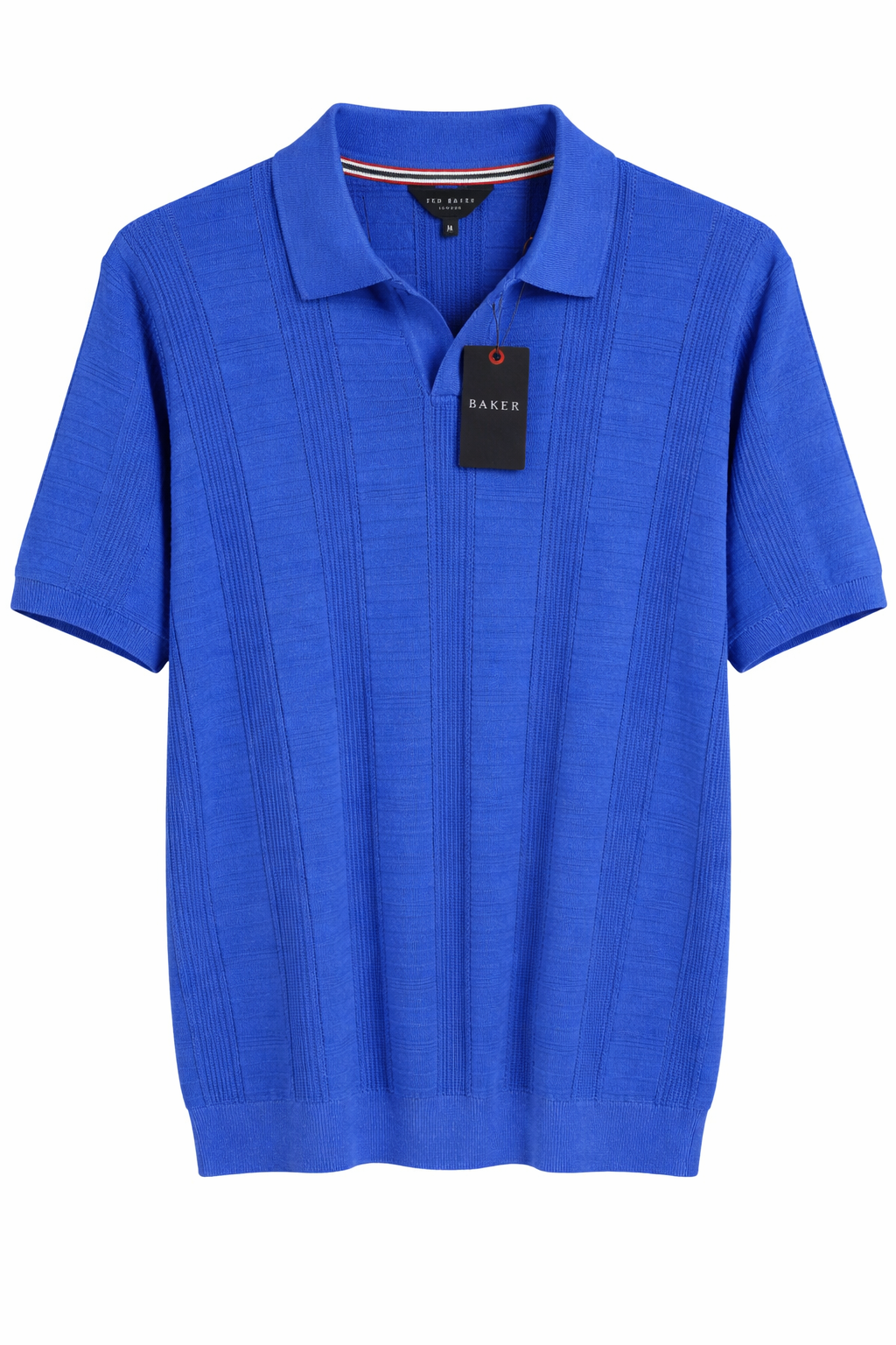 Ted Baker London Textured Knit Polo – Royal Blu