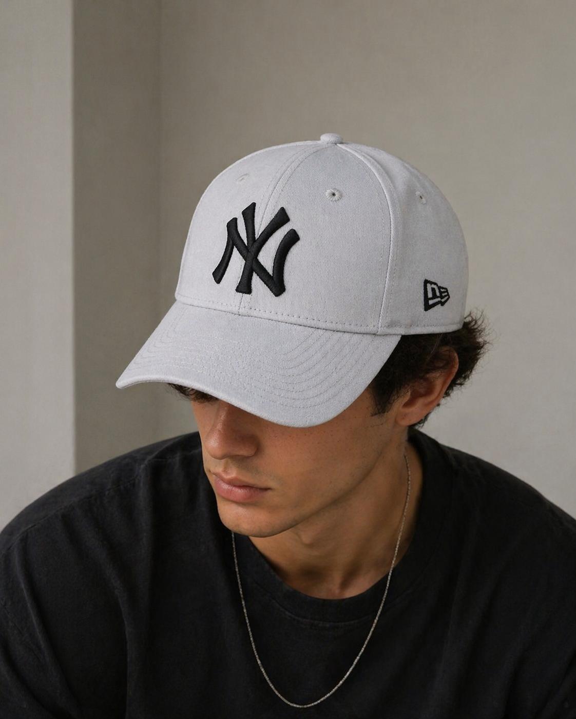New Era Cap – NY Logo (Light Grey)