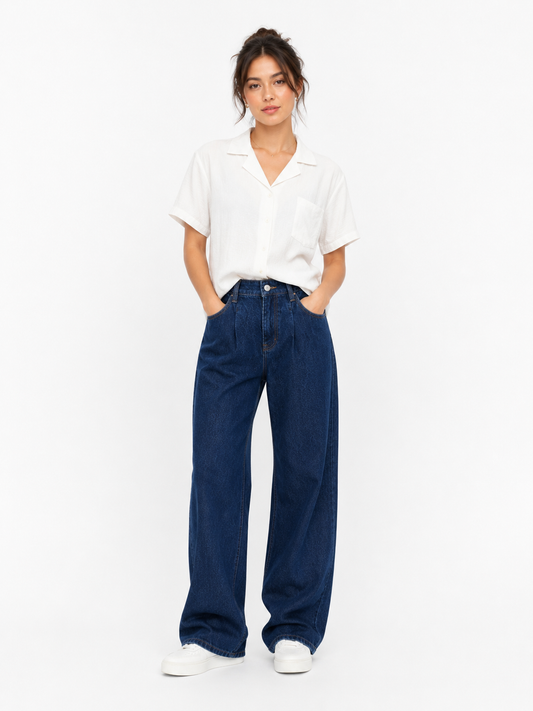 Bonprix Wide Leg Denim Jeans
