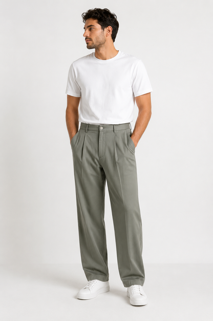 Zara Relaxed Pleated Trousers