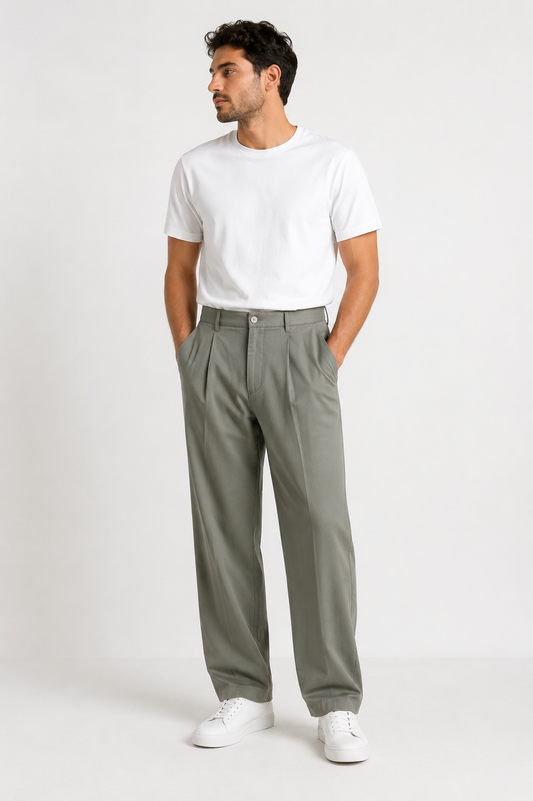 Zara Relaxed Pleated Trousers